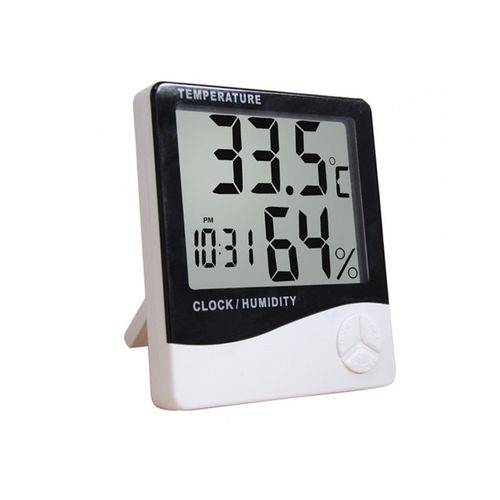 Termo-higrômetro Digital com Relógio,alarme,calendário PY45