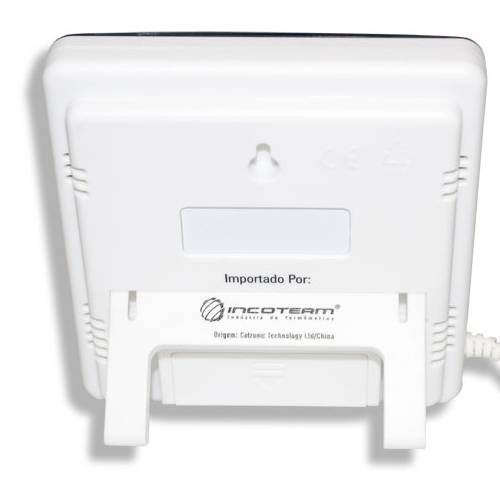 Termo-Higrômetro Digital com Temp. Int.E Externa e Umidade Int. e Externa 766401000 - Incoterm