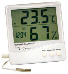 Termo-Higrômetro Digital Temperatura Interna e Externa e Umidade Interna 7663.02.0.00 - Incoterm