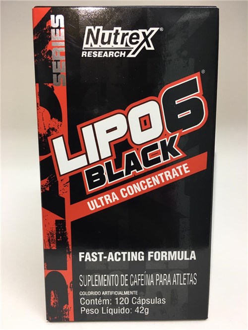 Termogênico Lipo 6 Black Ultra Concentrado Nutrex 120 Cáps