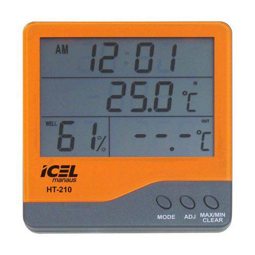 Termohigrômetro Digital P/ Temperatura e Umidade Ht-210 Icel