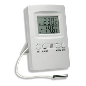 Termômetro Digital com Temperatura Máxima e Mínima com Sensor Externo e Alarme Incoterm