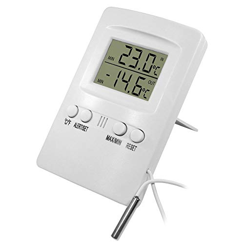 Termometro Digital com Temperatura Maxima e Minima com Sensor Externo e Alarme Incoterm