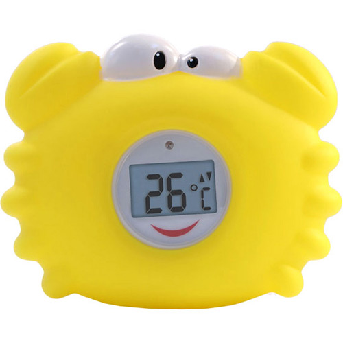 Termômetro Digital para Banho Caranguejo Amarelo - Incoterm