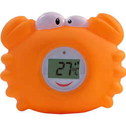 Termômetro Digital para Banho Caranguejo Laranja - Incoterm