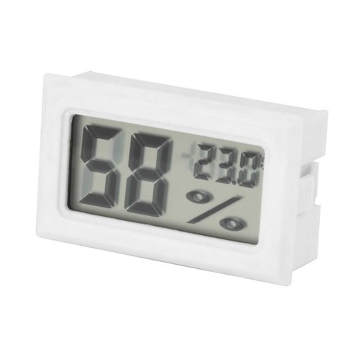 Termômetro Digital Umidade Temperatura Cor Branco