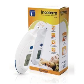 Termômetro Laser Clinico Digital Infravermelho para Crianças, Adultos e Bebês Incoterm