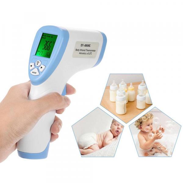 Termometro LASER Digital Infravermelho Febre de Testa Bebe Azul - Tomate