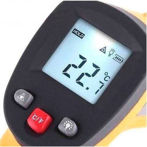Termômetro LASER Sensor Medidor Temperatura Digital Distância Faixa de Temperatura: -50 a 380ºC Tem