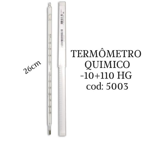 Termômetro Químico Escala Interna -10+110:1C 26cm INCOTERM