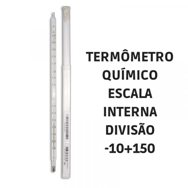 Termômetro Químico Escala Interna -10+150 5004 Incoterm