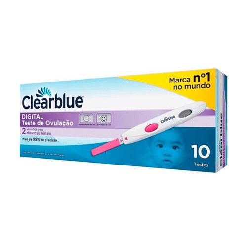Teste de Ovulação Clearblue Digital com 10 Tiras Teste