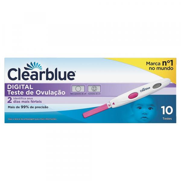 Teste de Ovulação Digital Clearblue com 10 Unidades