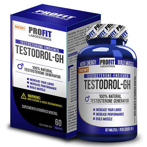 Tudo sobre 'Testodrol GH 60 Tablets Profit Precursor Testosterona'