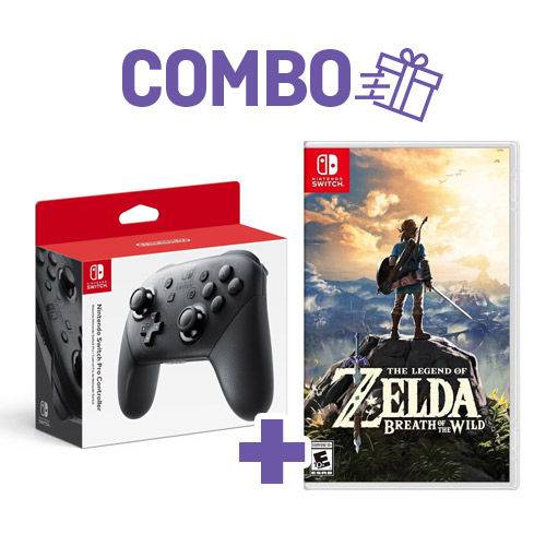 The Legend Of Zelda: Breath Of The Wild + Pro Controller - Switch