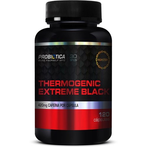 Thermogenic Extreme Black 120Caps Probiótica - Sem Sabor
