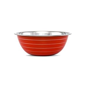 Tigela Inox Color 20cm Mixing Bowl Gourmet Mix - Vermelha