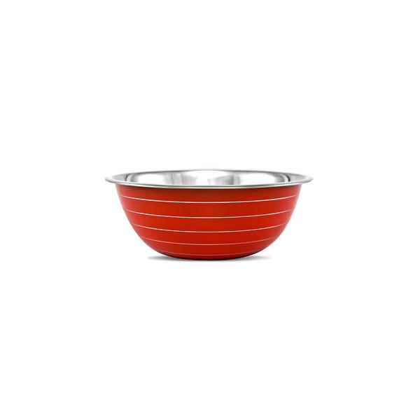 Tigela Inox Color Mixing Bowl Vermelho 20cm - Gourmet Mix