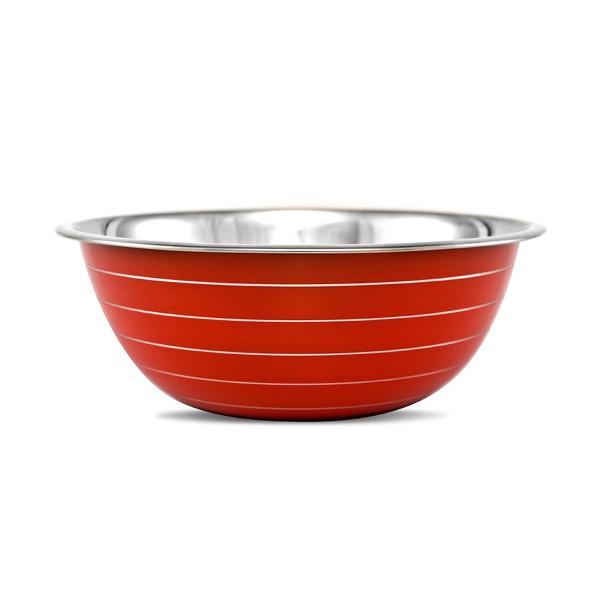 Tigela Inox Color Mixing Bowl Vermelho 28cm - Gourmet Mix