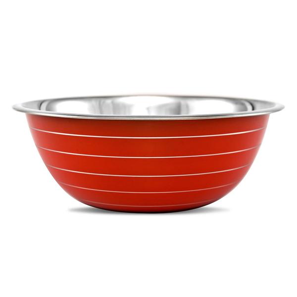Tigela Inox Color Mixing Bowl Vermelho 32cm - Gourmet Mix