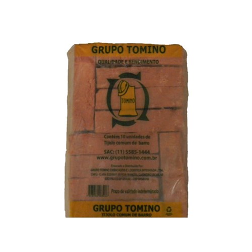 Tijolo Comum de Barro com 10 Unidades Grupo Tomino