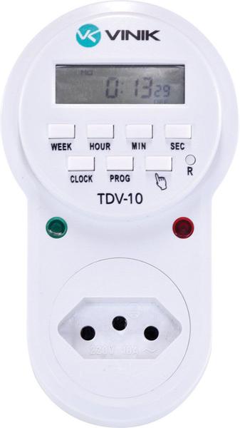 Timer Temporizador Digital 8 Pprogramas Bivolt TDV-10 - Vinik