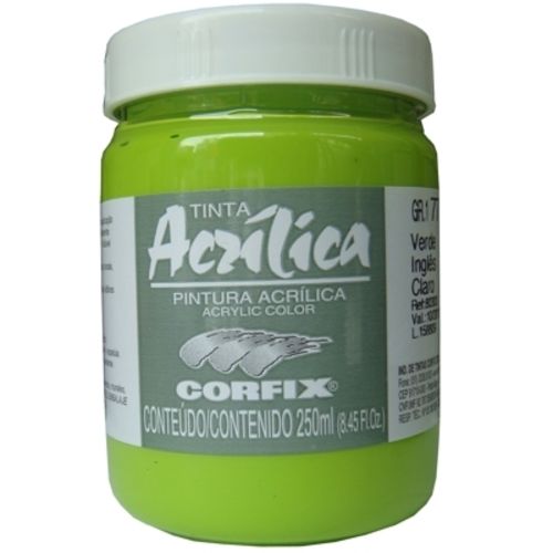 Tinta Acrilica Corfix Gr-i 250 Ml Verde Ingles 80300-75