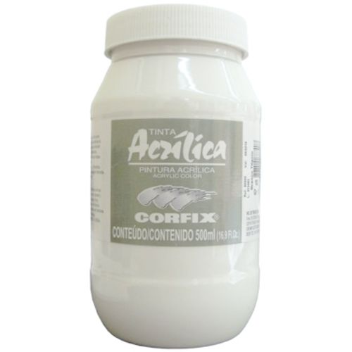 Tinta Acrilica Corfix Gr-i 500 Ml Branco Titanio 80500-102