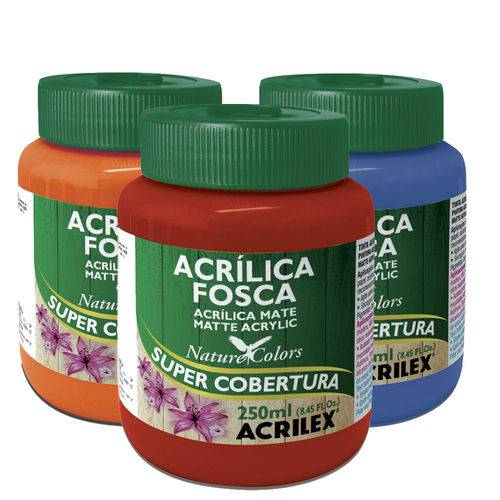 Tinta Acrilica Fosca Nature Colors 250ml - Acrilex