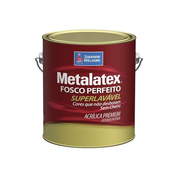 Tinta Acrílica Metalatex Fosco Perfeito Gelo 3,6 Litros - Sherwin Williams