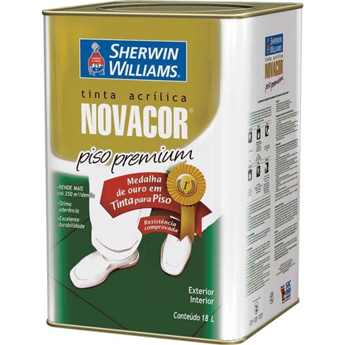 Tinta Acrílica Fosco Novacor Piso Premium Concreto 18 Litros Sherwin Williams Sherwin Willians