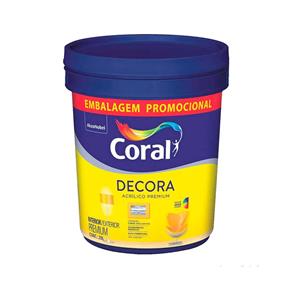Tinta Acrílica Premium Fosco Decora Branco 20L Coral Coral