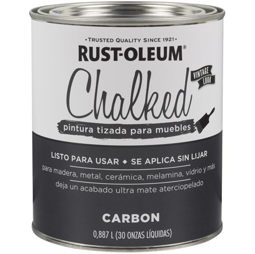Tudo sobre 'Tinta Chalked Efeito Giz Ultra Fosco Cinza Carvao Lata 887ML Rust-Oleum'