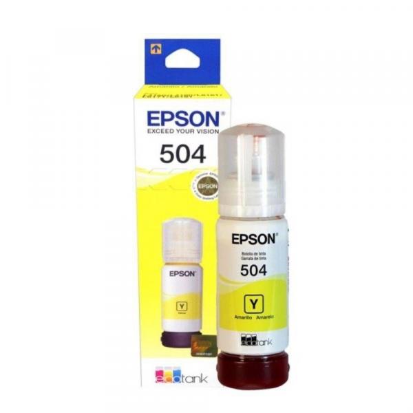 Tinta Epson T504 T504420 L4150 L4160 L6191 L6161 L6171 Yellow Original 70ML