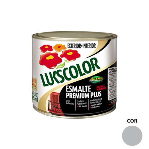 Tinta Esmalte Brilho Aluminio Premium Lukscolor 0,225l