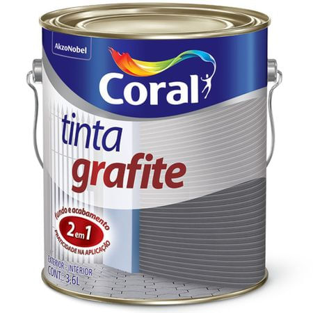 Tinta Esmalte Grafite Coral 3,6L Claro