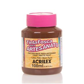 Tinta Fosca para Artesanato 100ml Cor:814 - Chocolate