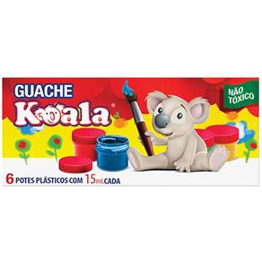 Tinta Guache 015ml 06 Cores Koala Estojo