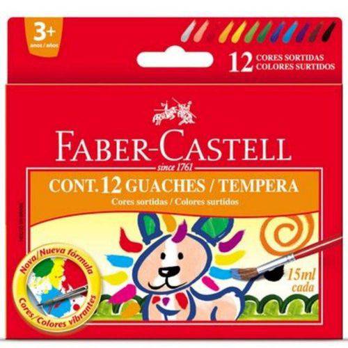 Tinta Guache 12 Cores - Faber Castell