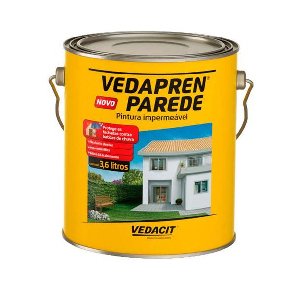 Tinta Impermeável para Parede Vedapren 3,6 Litros Branco Vedacit