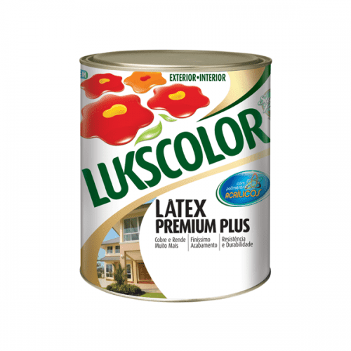 Tudo sobre 'Tinta Látex Fosco Branco Premium Lukscolor 0,9l'