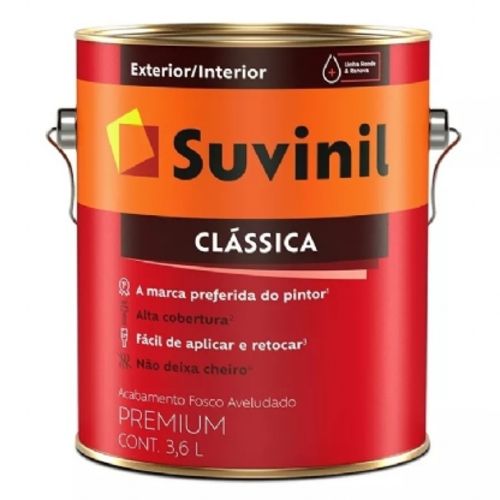 Tinta Látex Fosco Clássica Maxx Premium Gelo 3,6l Suvinil