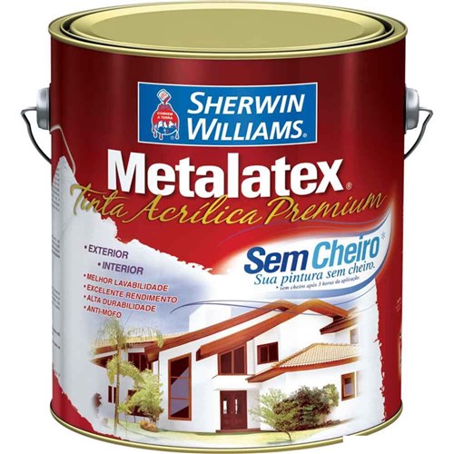 Tinta Látex Metalatex Acrílica Fosco 3,6L Palha Sherwin Williams Sherwin Willians