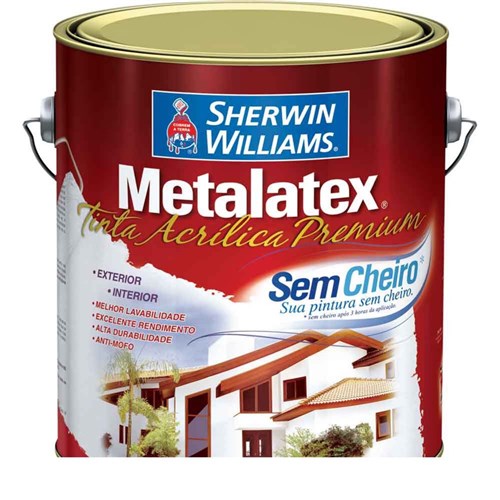 Tinta Látex Metalatex Acrílica Fosco 3,6L Gelo Sherwin Williams Sherwin Willians