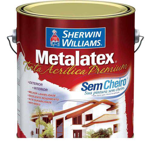 Tinta Látex Metalatex Acrílica Fosco 3,6l Gelo Sherwin Williams