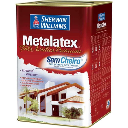 Tinta Látex Metalatex Premium Acrílica Fosco 18L Gelo Sherwin Williams Sherwin Willians