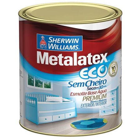Tinta Metalatex Esmalte Eco Acetinado Sherwin Williams 3,6L Branco