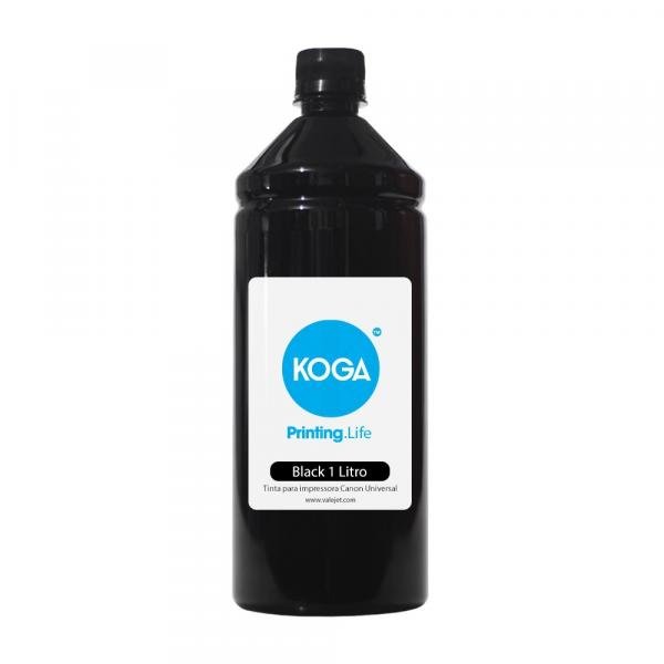 Tinta para Impressora Canon Universal 1 Litro Black Pigmentada Koga