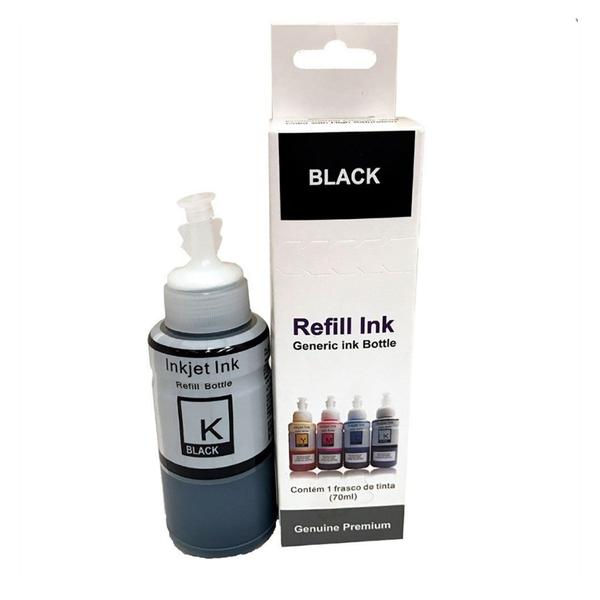 Tinta para Impressora Epson Bulk Ink L200 L355 Black 70ml Premium