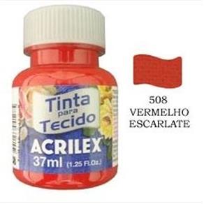 Tinta para Tecido 37ml 508 Vermelho Escarlate - Acrilex 900859